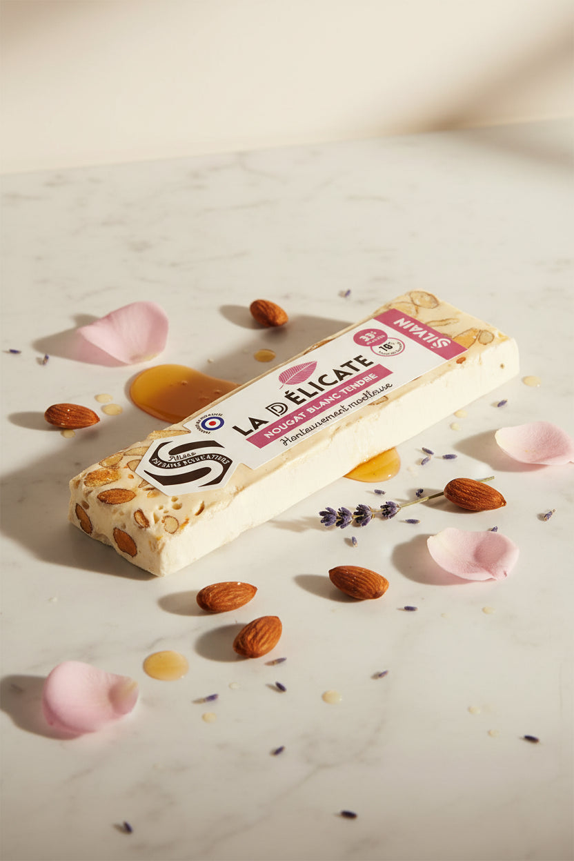 La délicate - Nougat blanc tendre 100gr Maison Molinet