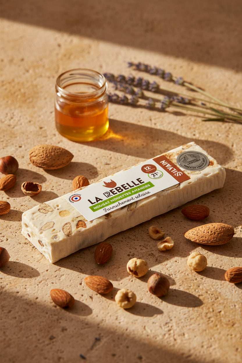 La rebelle - Nougat blanc noisette 100gr Maison Molinet