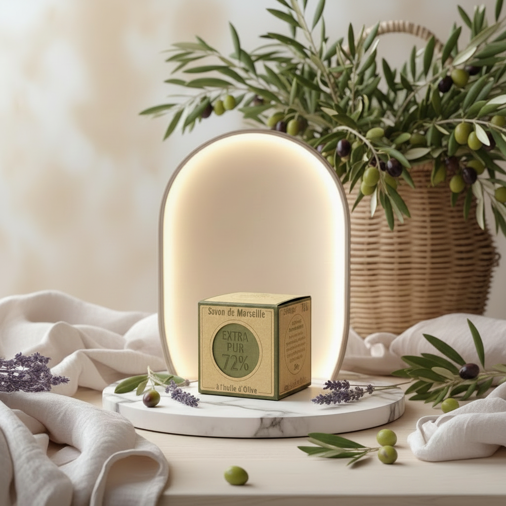 Savon de Marseille Extra Pur 72 % Olive – Cube 300 g Maison Molinet
