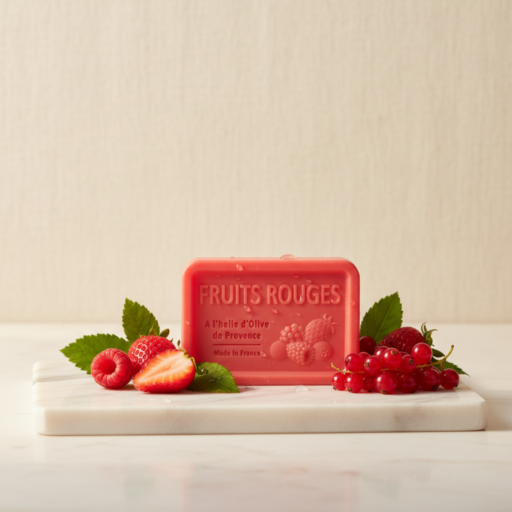Savon “Fruits Rouges” – 120 g – Savon de Marseille Maison Molinet